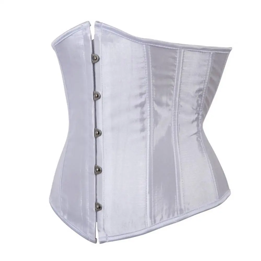 

Hot Sales Women Sexy Satin Lace up Court Corset Bridal Vest Slim Waist Shapewear Underwear