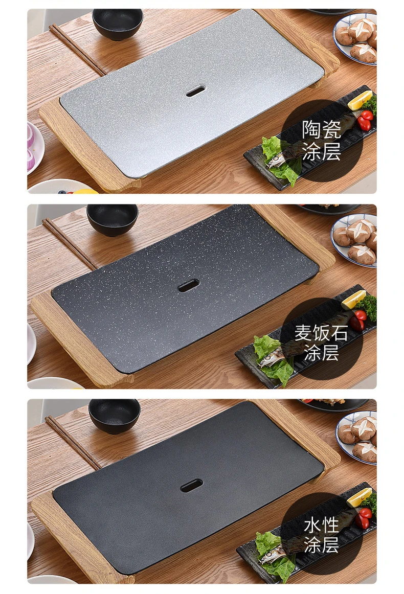 

Korean electric grill home baking pan Teppanyaki non-stick smokeless barbecue machine indoor skewer