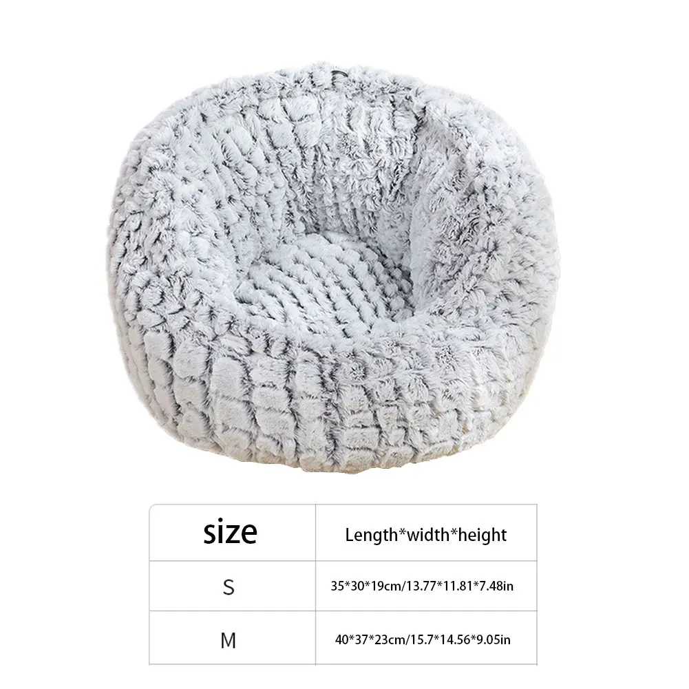 

Pet Cat Bed Puppy Kitten Cat Dog Bed Cuddler Plush Washable Warming Round Comfortable Indoor Adjustable Anti Slip Mascotas