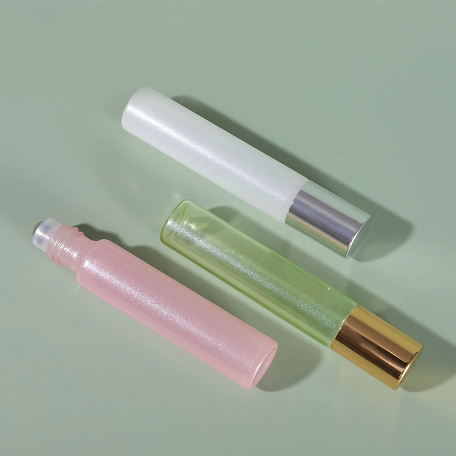 Пустая многоразовая бутылка жемчужная салатная трубка 6 шт. в комплекте