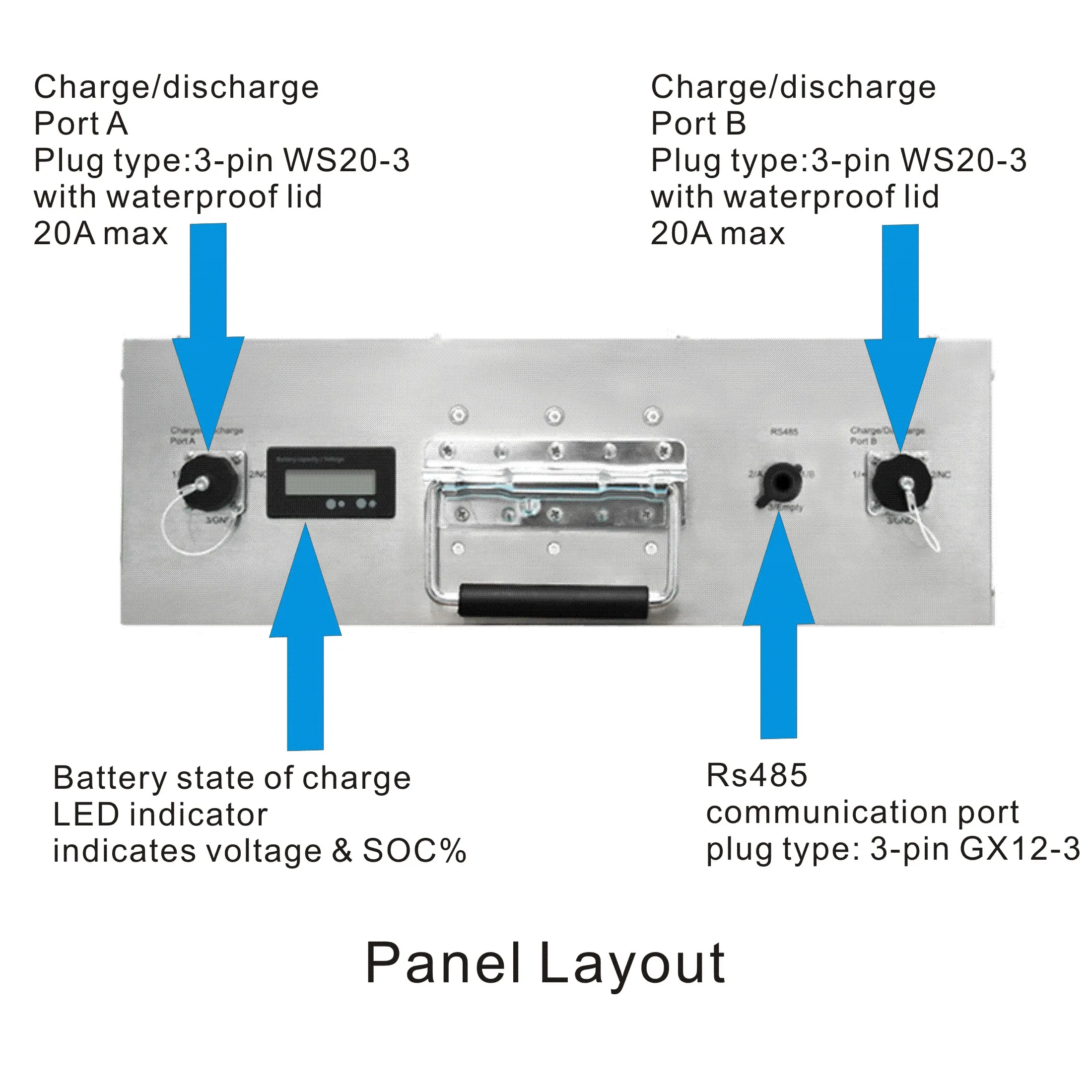 

Smart Telecom LiFePO4 48v 48Ah 100Ah Rechargeable Battery Pack with RS485/232 communication port