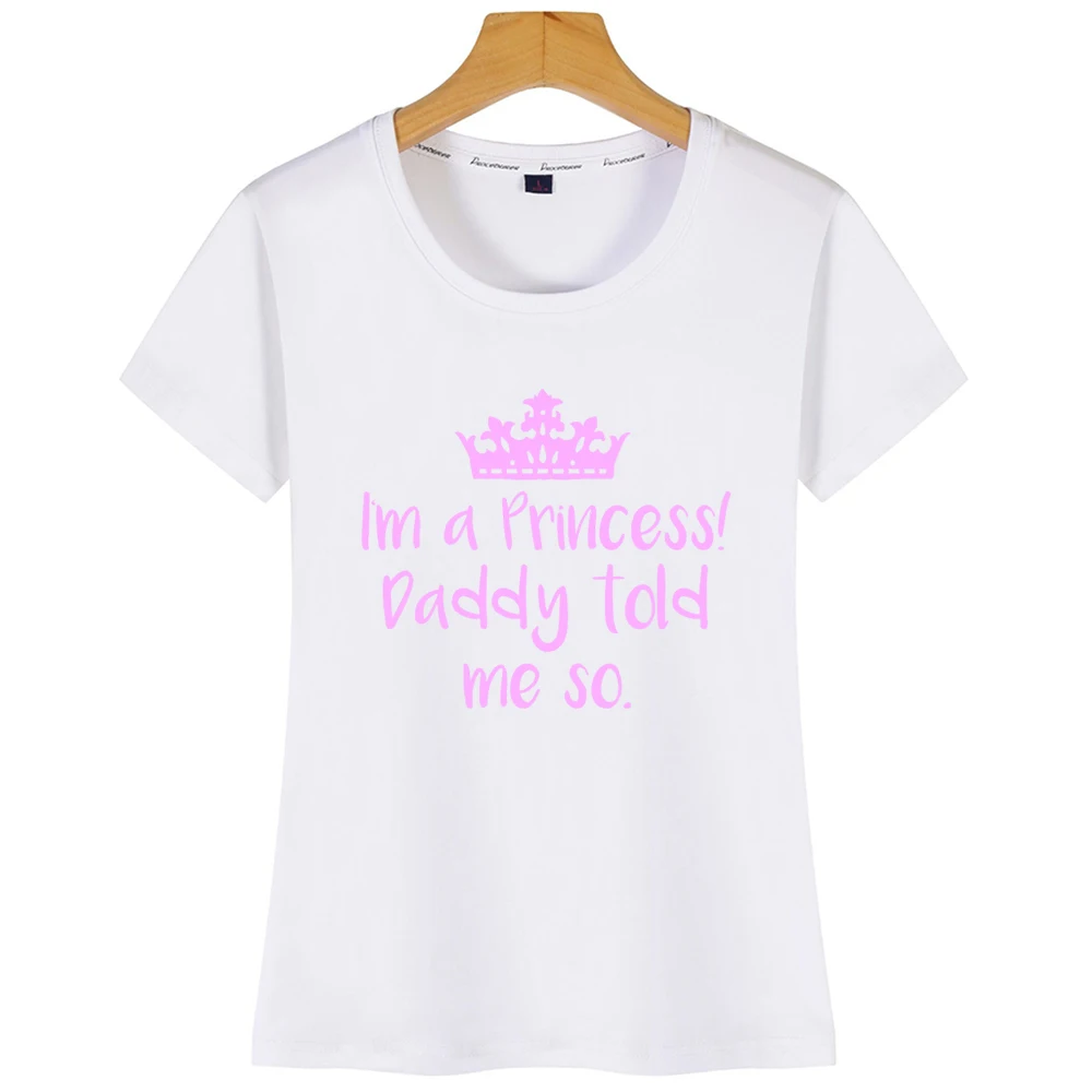 Женская футболка с надписью I A Princess Ddlg Daddy Little Brat черная короткая | одежда