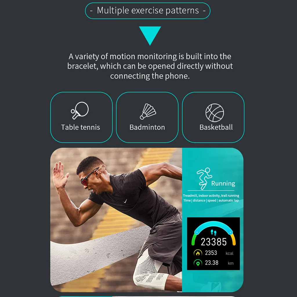 Смарт-часы IP67 Водонепроницаемый amazfit bip сердечного ритма Bluetooth Спорт кровяное