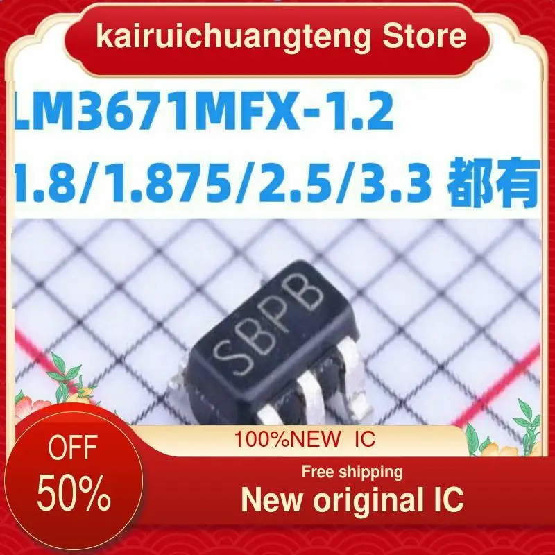 

10PCS LM3671MFX-1.2/1.8/1.875/2.5/3.3 SBPB/SBSB/SDVB/SJRB/SJEB New original IC