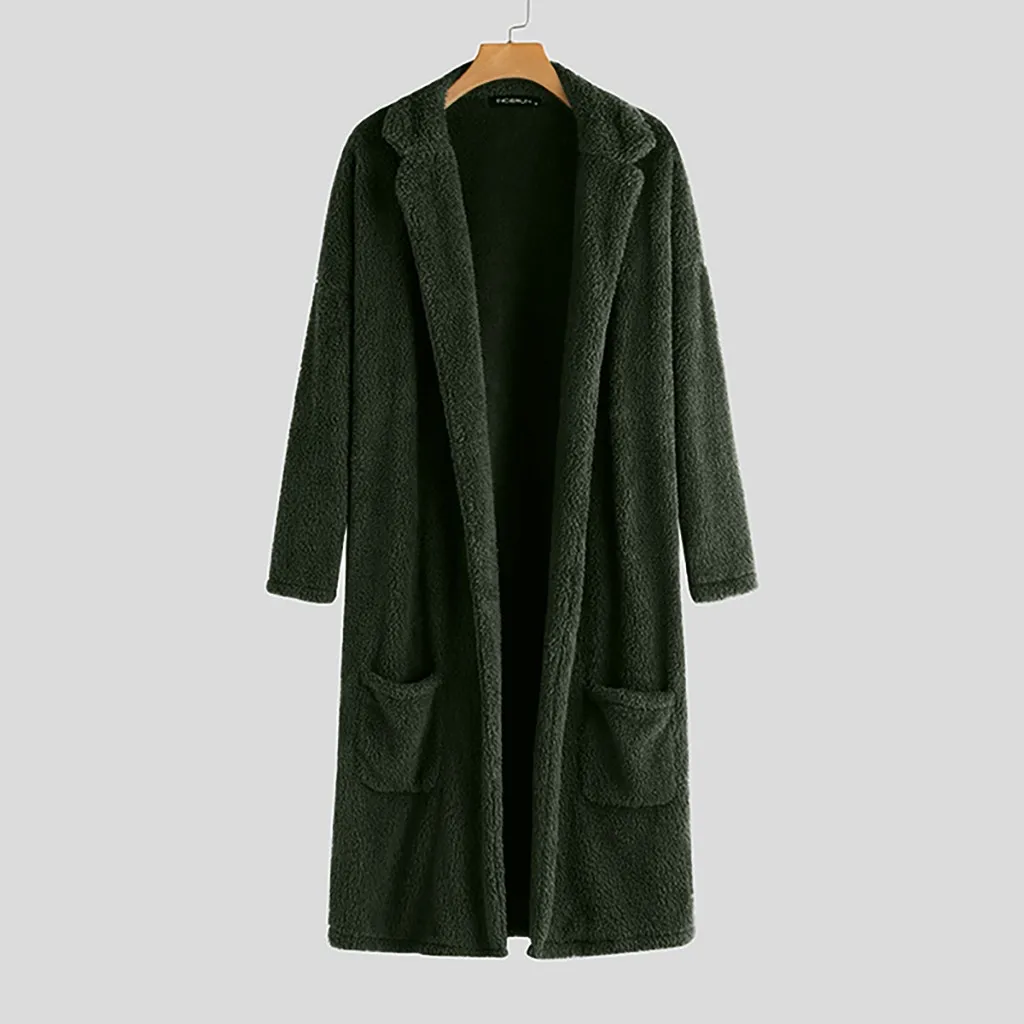 SAGACE мужское Новое модное двустороннее бархатное пальто средней и длинной длины