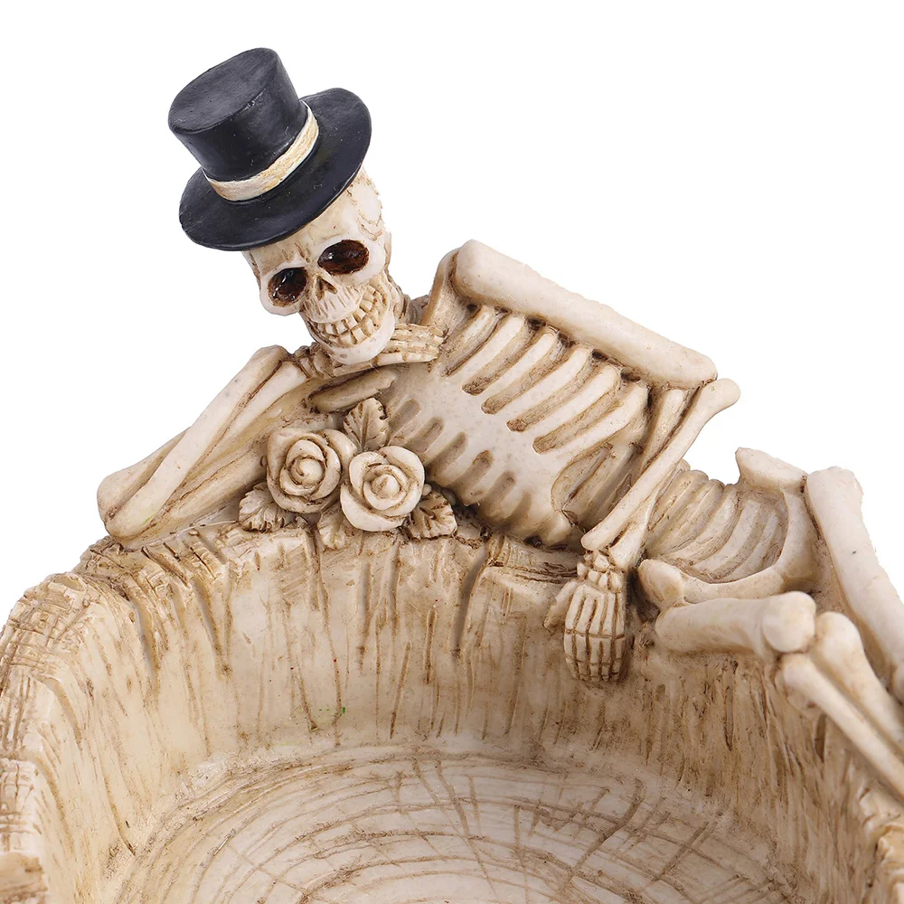 

Ashtray Creative Skull Ashtray Home Desktop Retro Resin Ornaments 15 * 12 * 9.5cm