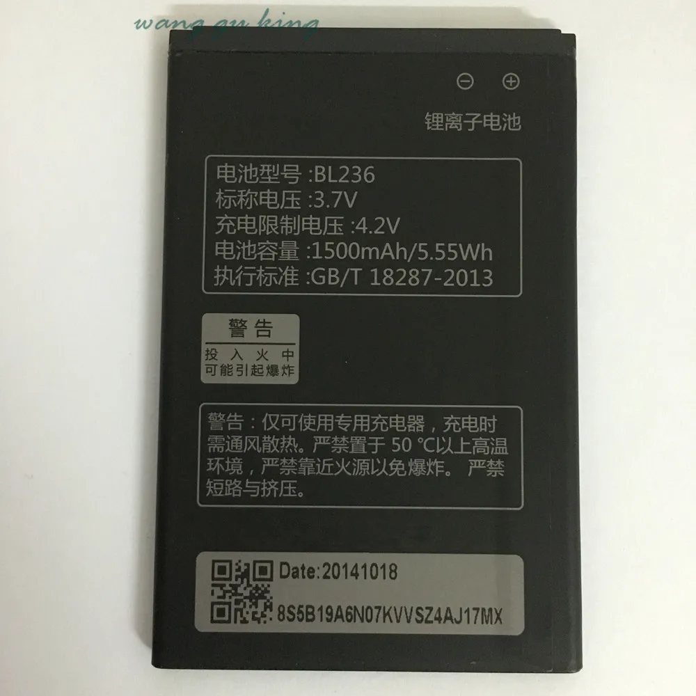 

100% Original Backup 1500mAh BL236 Battery for Lenovo A278T A365E A308T A369 A66 A318T A385E A300T A208T A218T A269 A305E A316