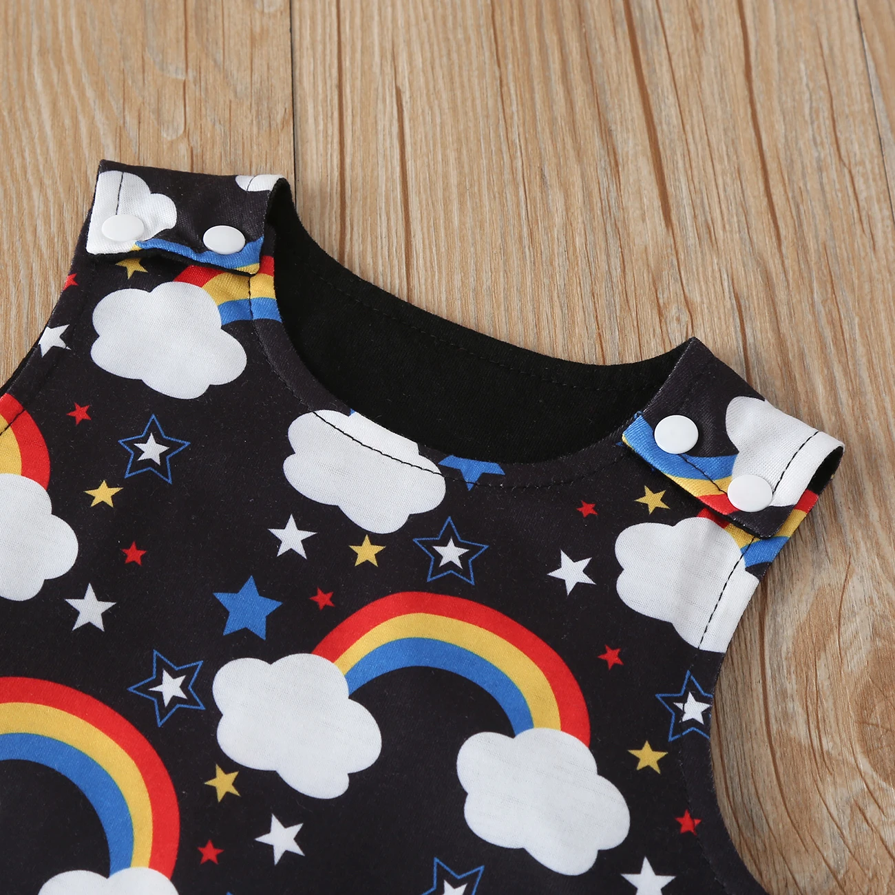 Новый летний комбинезон для маленьких мальчиков и девочек без рукавов с круглым