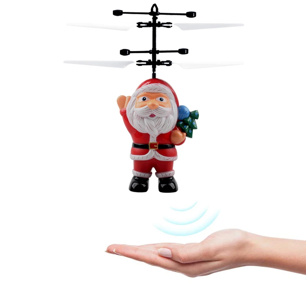Игрушечный самолет с датчиком вертолет Индукционная Игрушка Рождественская