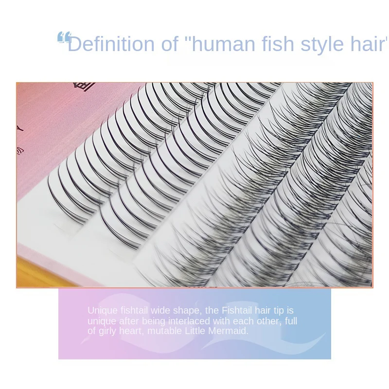 

A type natural fishtail type false eyelashes C degree dovetail grafting eyelashes thick eyelashes soft makeup tool