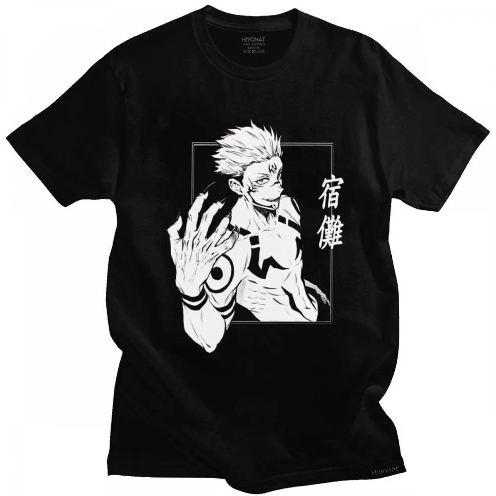 

Kawaii крутая аниме юютсу Kaisen футболка мужская с коротким рукавом манга графическое футболка хлопковая Футболка Ryomen Sukuna футболки одежда