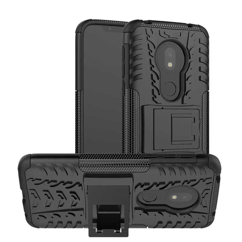 

For Motorola G7 Power XT1955 Case Rugged Dual Layer Armor Hard Cover For Moto G5S G6 G8 Plus E5 E6 Z3 Z4 Play X4 Case One Macro