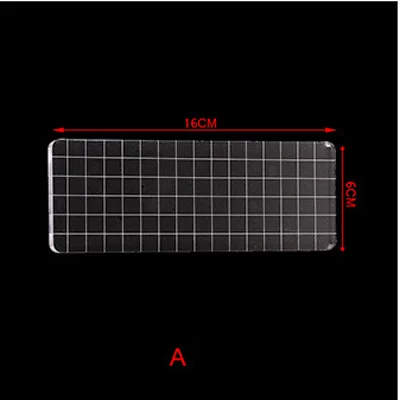 A. 16x6cm Rectangle Акриловый блок для прозрачного штампа, необходимые инструменты для штамповки для скрапбукинга, рукоделия, штампы для изготовления прозрачных уплотнительных ручек, блоки - Цвет: A. 16x6cm Rectangle