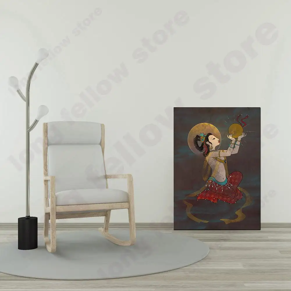 HD Печать племя Воины Лошади Настенная картина с пейзажем для прихожей комнаты