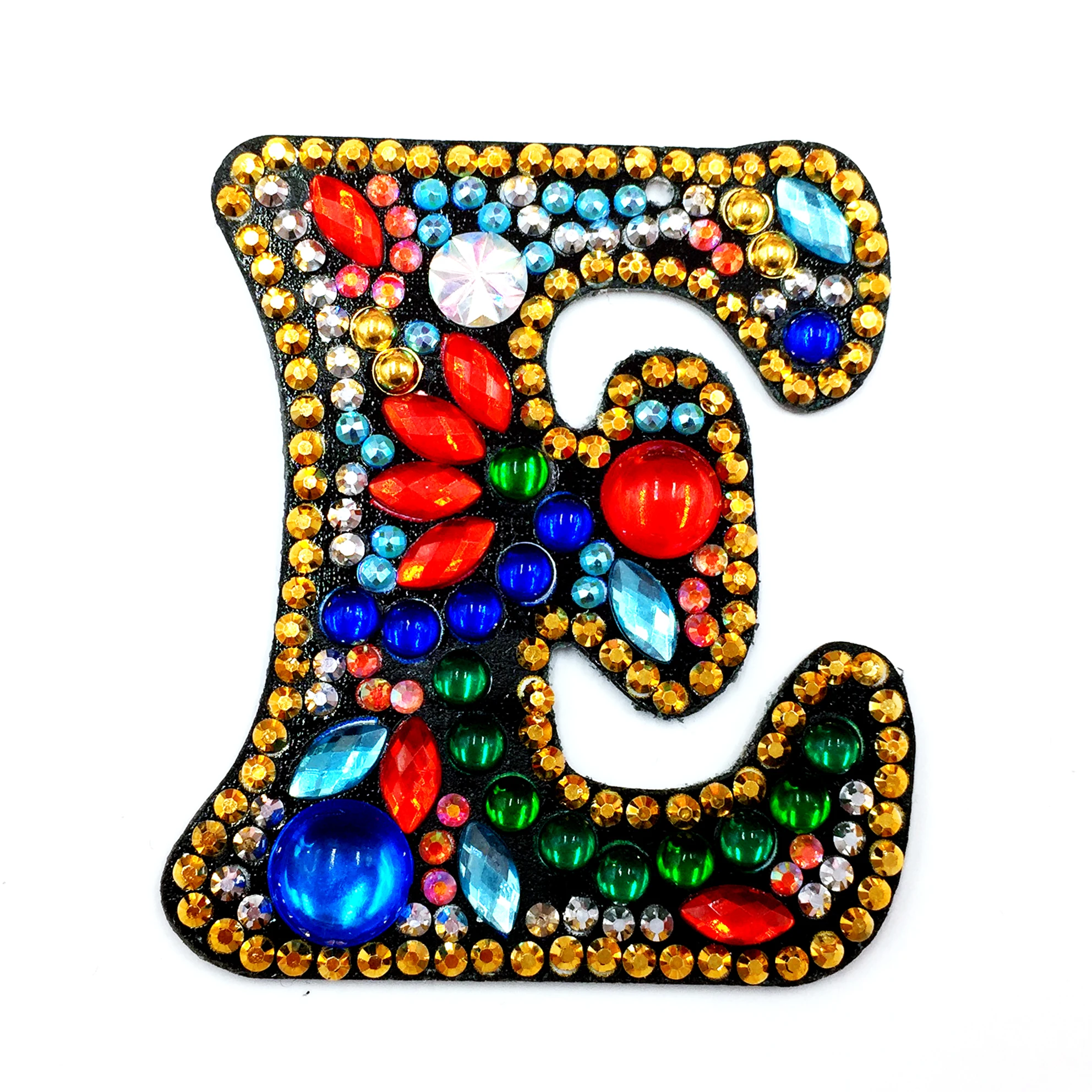 

New style Dropshipping diamond painting with 26 English letters keychain pendant DIY kit Special shape diamond painting
