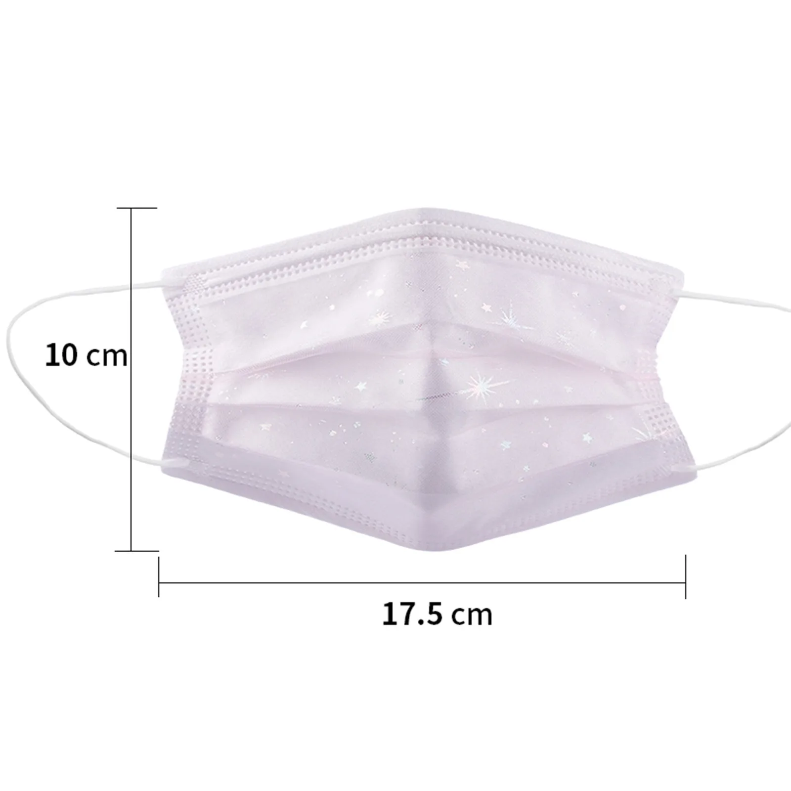 10 100 шт. одноразовые маски для лица унисекс сетчатый респиратор с блестками маска