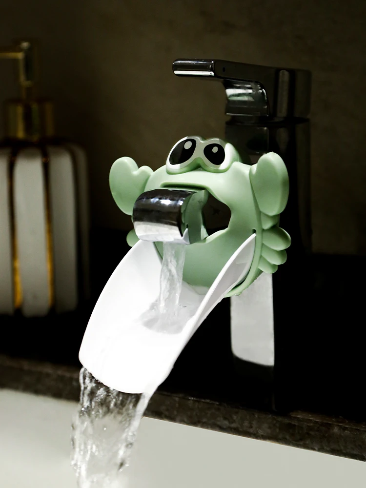 

zq Faucet Sprinkler Children Cartoon Hand Washing Extender Lengthened Anti-Splash Head Guide Gutter Water Outlet Free Shipping