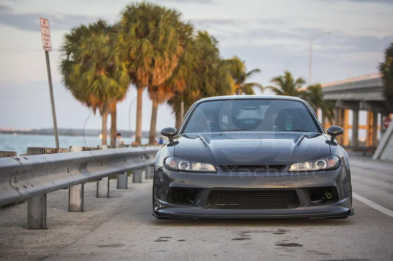 Стайлинг автомобиля FRP волоконное стекло кузов комплект подходит для 1999 2002 S15 Silvia