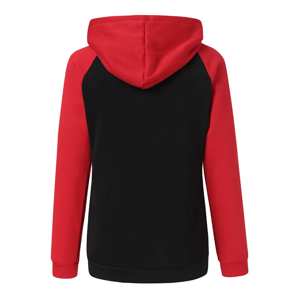 Female casual Long Sleeve Sweatshirt Letter Print Tops Fashion Women's autumn Pullover hooded simple short blouse poleron mujer | Женская