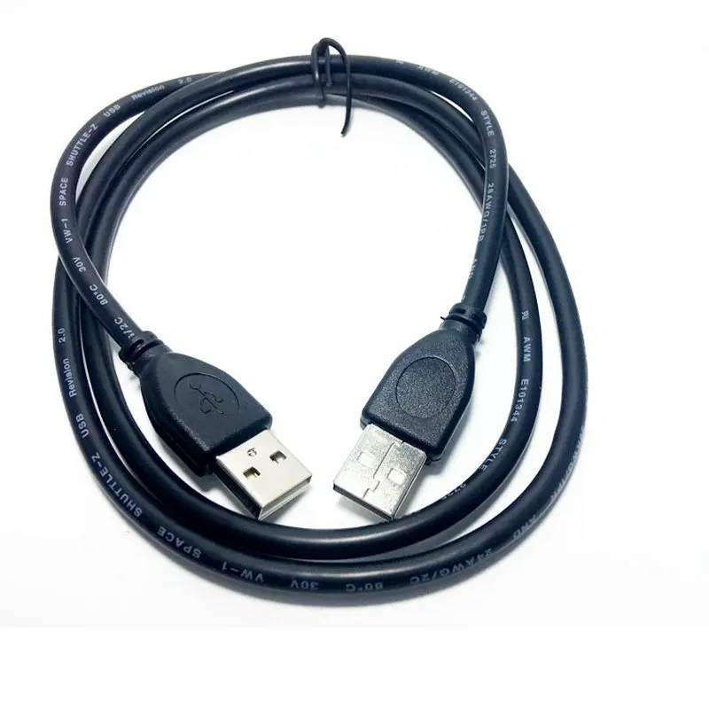 

High Quality Usb Cable Cord Aux A Male To A Male Plug Shielded High Speed Extension Data Usb 2.0 Black