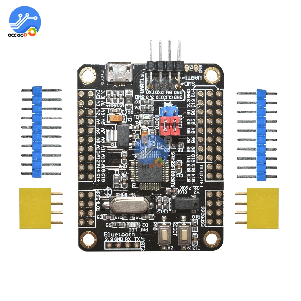Макетная плата Mini STM32F103C8T6 ARM STM32 51 основная модуль Wi-Fi ESP8266 Интерфейс NRF24L01 с кабелем