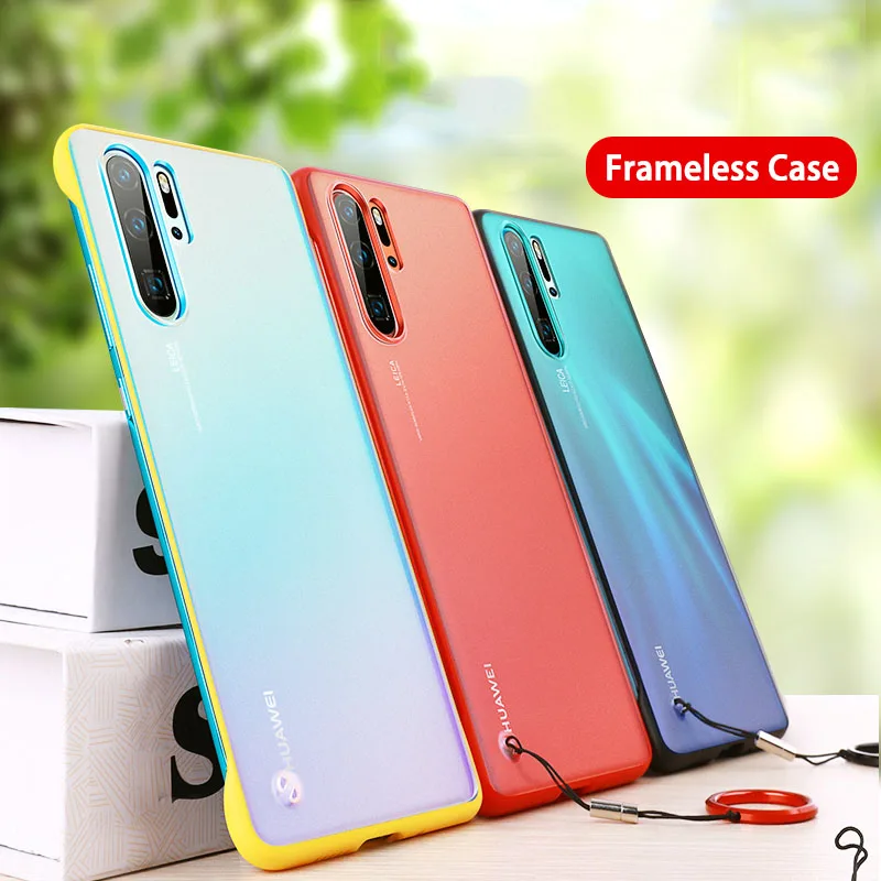 Huawei P20 lite 2019 полуобернутый чехол PC матовый безрамный защитный TPU мягкий угловой