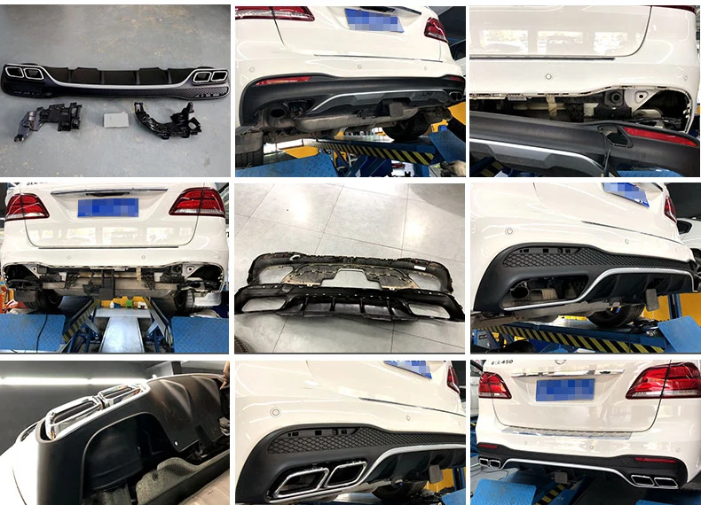 Lsrtw2017 автомобиль rear задняя губ Alltrack выхлопная труба для Mercedes Benz GLE GLS GLE63 GLS63