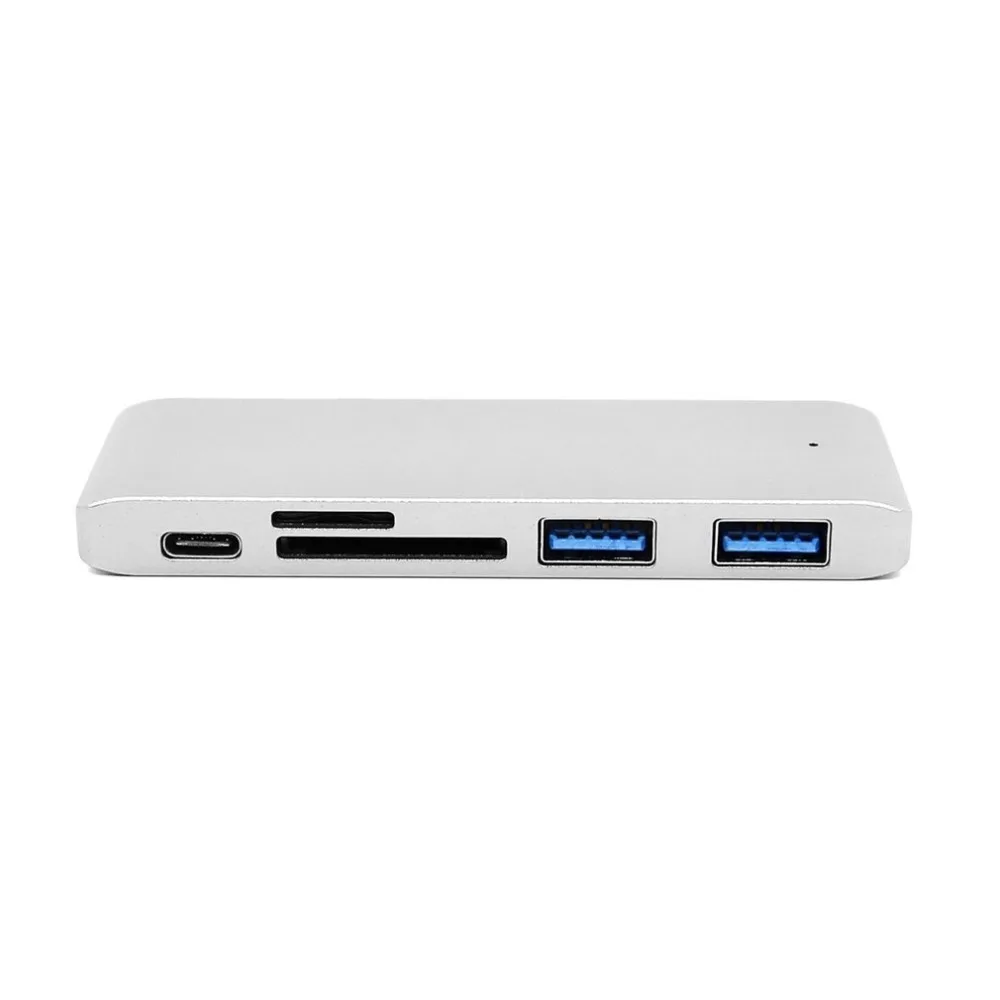 LESHP 5 в 1 type C к USB 3,0 концентратор адаптер для зарядки синхронизации данных считыватель карт многопортовый комбинированный конвертер для Macbook Pro 1" 15"