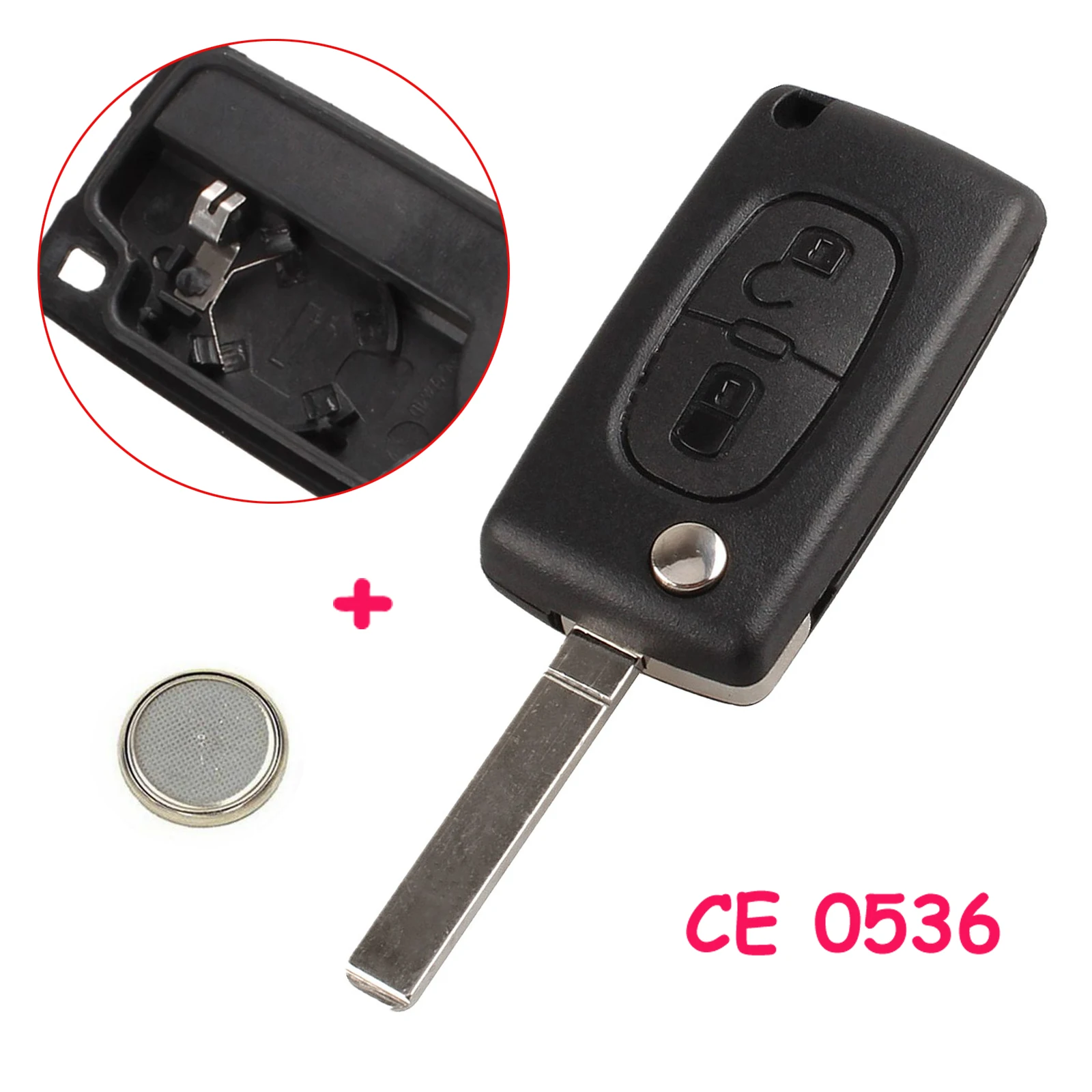 Чехол для автомобильного ключа с двумя кнопками чехол дистанционным управлением