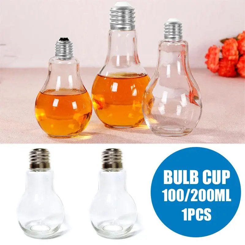 Мода 100/200 мл стеклянный напитки пить воду бутылочная колба бутылка для воды декор