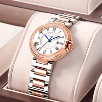 carnival luxury brand women quartz watch stainless steel diamond sapphire waterproof auto date ladies watches relogio feminino