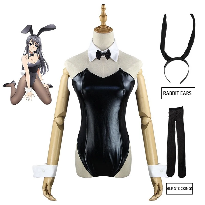 

The Young Pig Head Teenager Will Not Dream of Bunny Girl Senior Costume Sakurajima Mai Rabbit Cosplay Costume
