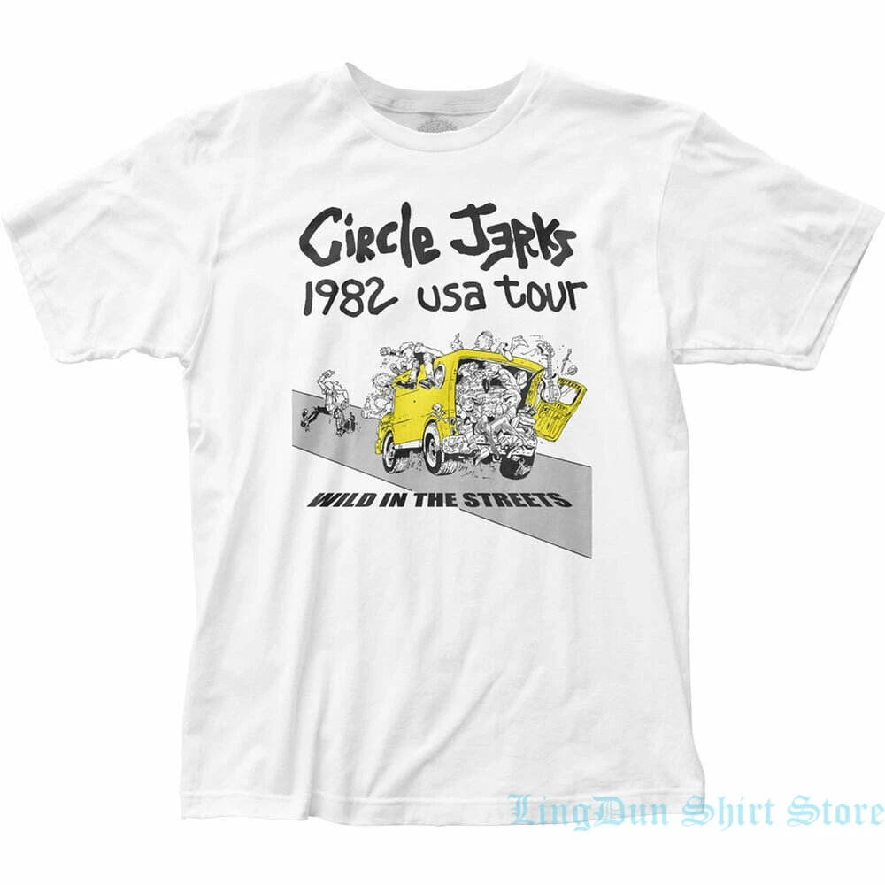 Circle Jerks 1982 футболка для мужчин Лицензированная рок-н-ролл музыкальная группа