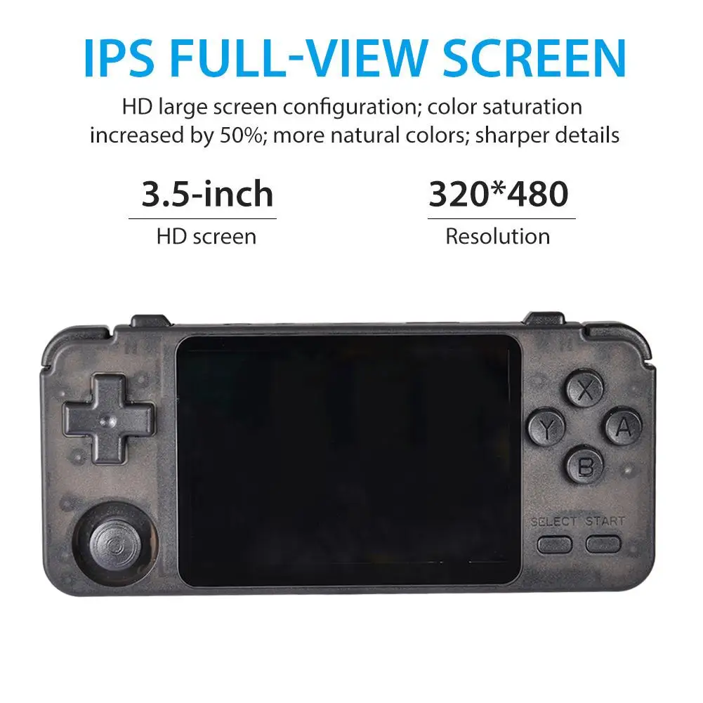Игровая консоль RK2020 в стиле ретро 3 5 дюйма IPS экран PS1 N64 ручной эмулятор аркадных
