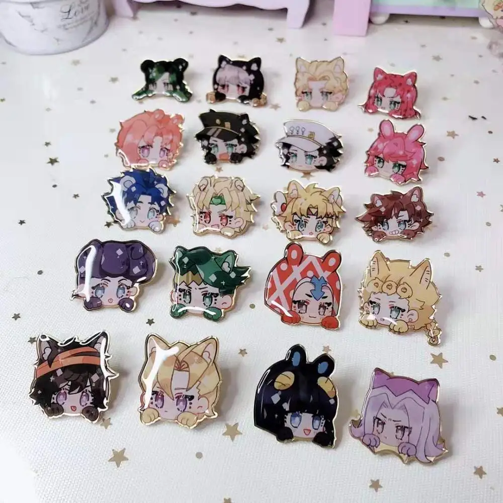 

Косплэй аниме приключения Джоджо Золотой ветер Леоне abbacchio металлический шапочки, брошь на застежке, с героями мультфильмов, Симпатичные зн...