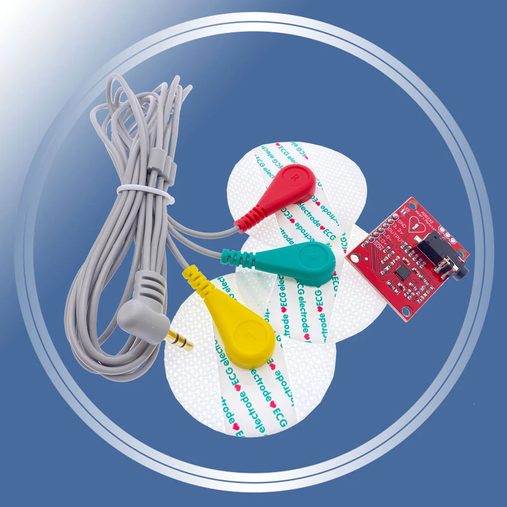 Модуль ЭКГ AD8232 измерение показателей импульсный модуль датчика для Arduino kit|module