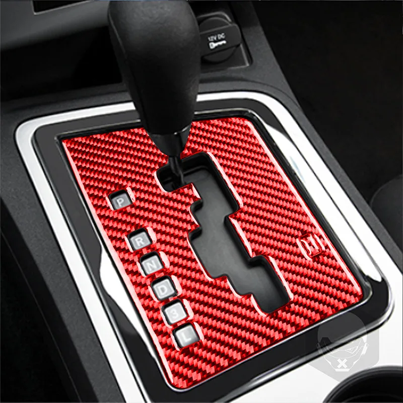 

Car Styling Interior Gear Panel Trim Cover For Dodge Challenger 2008-2014 Carbon Fiber Sticker Accessories