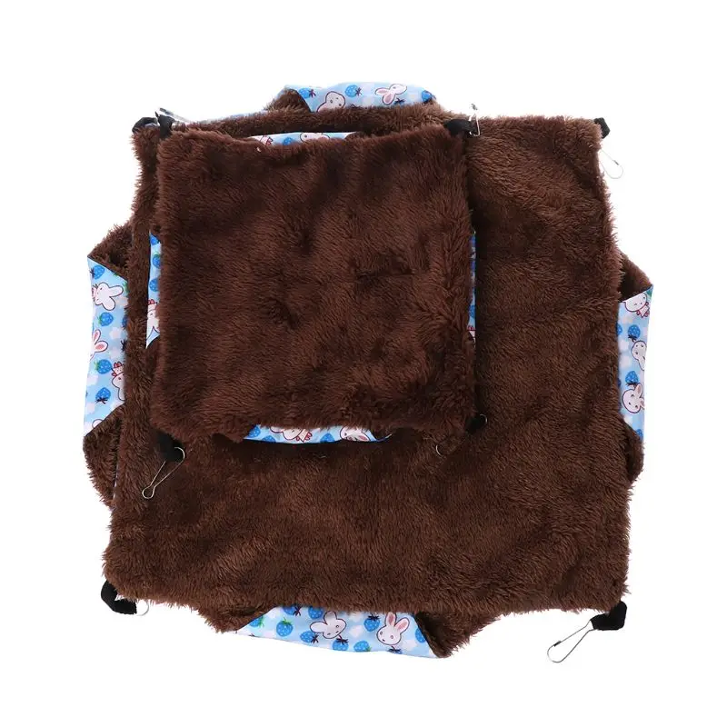 

Pet Hammock Double-layer Plush Soft Winter Warm Hanging Nest Sleeping Bed Small Pets Hamster Squirrel Chinchilla House