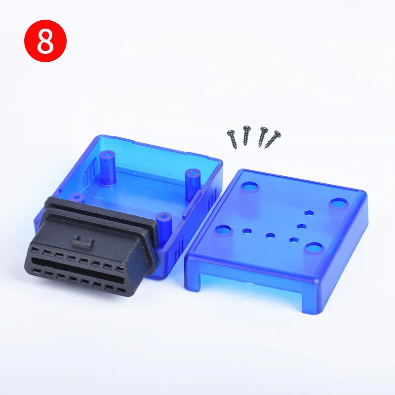NO.8 Различные виды автомобильных OBD2 сварочный Женский Диагностический интерфейс 16pin разъем OBD2 корпус OBDII сборка - Color Name: NO.8
