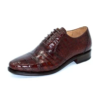 hulangzhishi custom crocodile leather shoes import crocodile men dress shoes pointed shoesbusiness male formal shoes