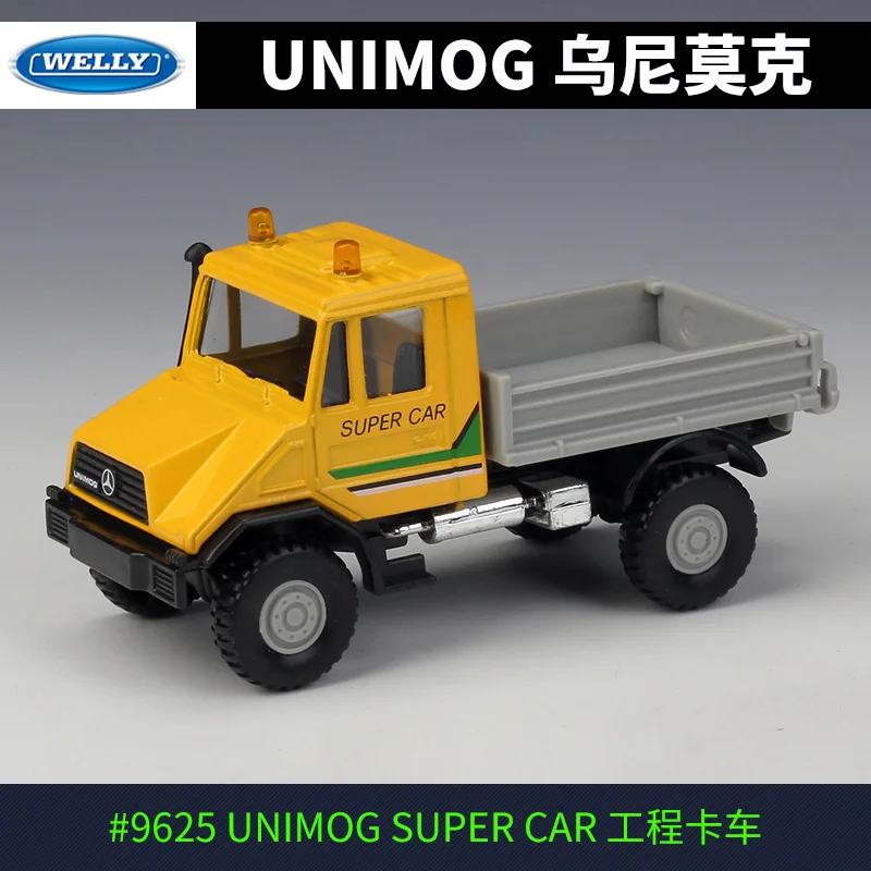 

1/43 UNIMOG fire engine Engineering vehicle Simulatio Collector Edition Metal Diecast Model Car Kids Toys Gift