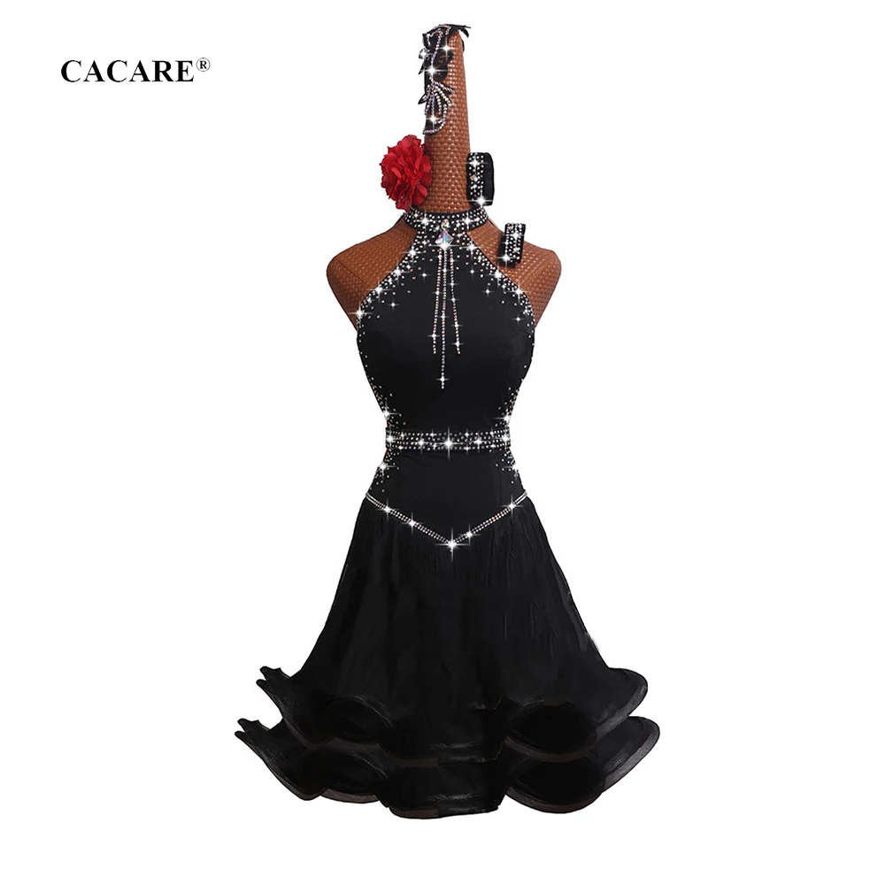 Женское платье для латиноамериканских танцев роскошное соревнований по
