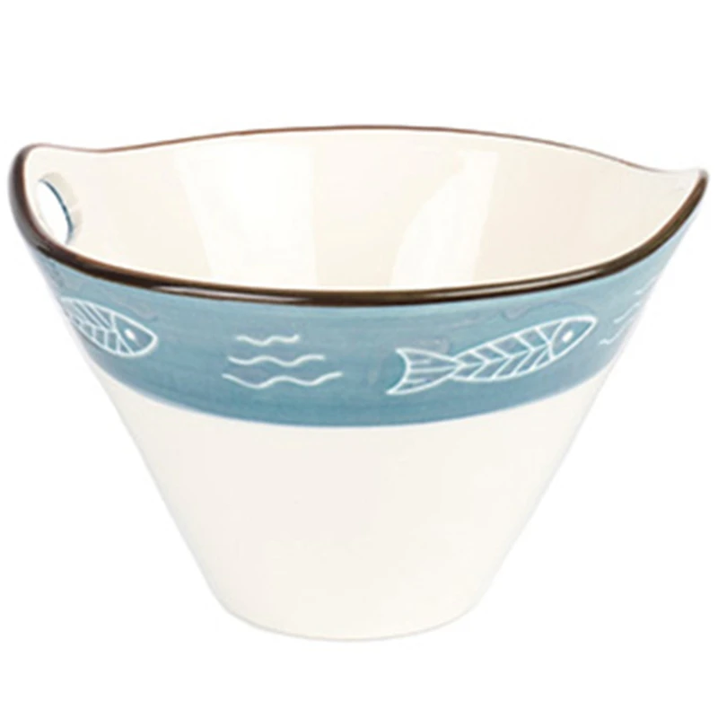 Японский стиль ручная роспись керамическая чаша миска для риса супа бытовая