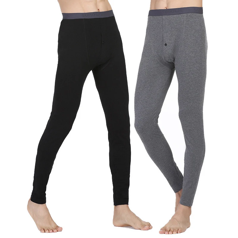 Лидер продаж Для мужчин хлопковый теплый зимний костюм из Термальность брюки