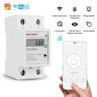 Новый 90-250 В WiFi умный измерительный счетчик энергии Tuya  Smart Life APP Control din-рейка однофазный Умный домашний переключатель автоматизации