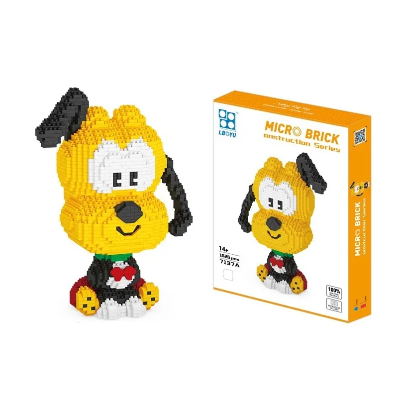 

1856Pcs New Small Assembling ABS Building Block Toys Dumbo Donkey Lion King Mini Model For Children's Birthday Gift