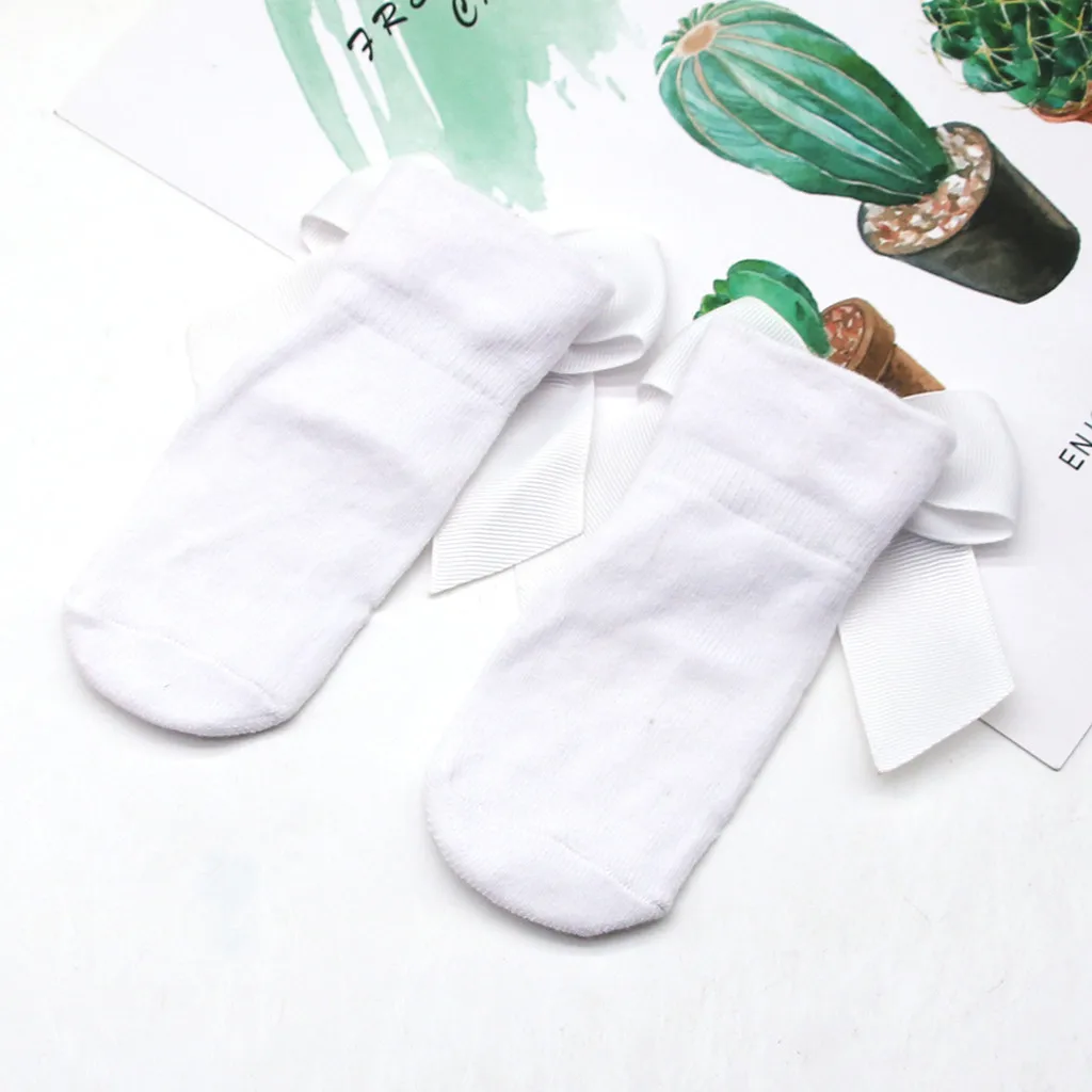 

Baby Infant Socks Toddler Girls Bow Anti-slip Socks Stockings Baby Supplies