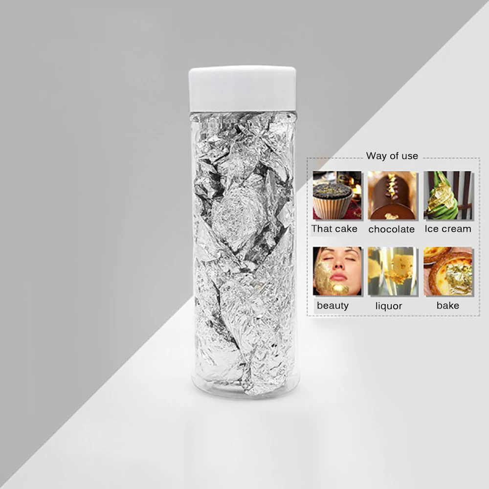 Съедобные Подлинные Золотые листья хлопья 2 г декоративные блюда шеф повара