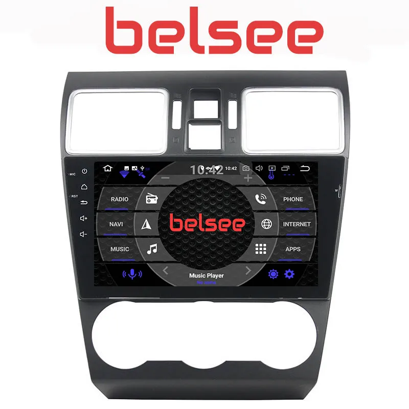 Автомобильный мультимедийный радиоплеер Belsee Android 10 стерео головное устройство 8