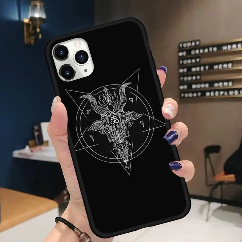 

Devil Satan sheep Phone Case for iPhone 11 12 pro XS MAX 8 7 6 6S Plus X 5S SE 2020 XR Soft silicone
